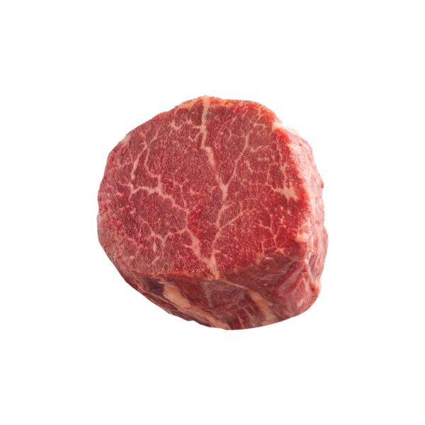 THF Taqwa Halal Foods HMC Certified Angus UK - Halal Angus Beef filet mignon steak slice